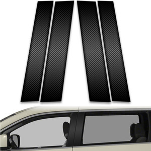 4pc Carbon Fiber Pillar Post Covers for 2011-2016 Nissan Quest