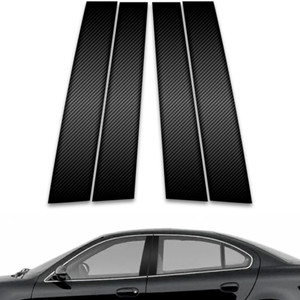 4pc Carbon Fiber Pillar Post Covers for 1999-2004 Oldsmobile Alero 4dr