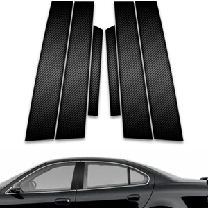 6pc Carbon Fiber Pillar Post Covers for 1999-2004 Oldsmobile Alero 4dr