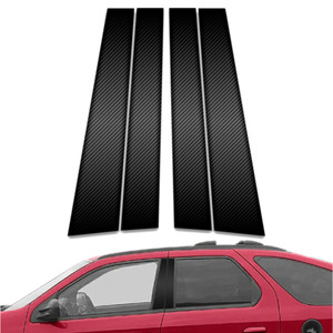 4pc Carbon Fiber Pillar Post Covers for 2001-2005 Pontiac Aztek