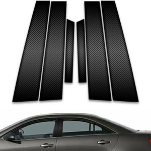 6pc Carbon Fiber Pillar Post Covers for 2005-2023 Pontiac G6