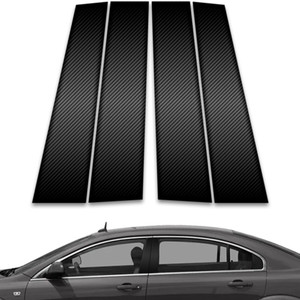 4pc Carbon Fiber Pillar Post Covers for 2007-2009 Saturn Aura