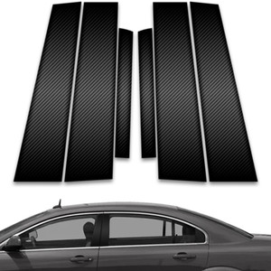 6pc Carbon Fiber Pillar Post Covers for 2007-2009 Saturn Aura