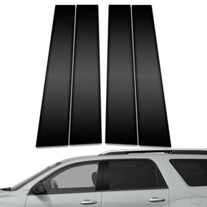 4pc Carbon Fiber Pillar Post Covers for 2007-2009 Saturn Outlook