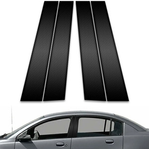 4pc Carbon Fiber Pillar Post Covers for 2003-2007 Saturn Ion