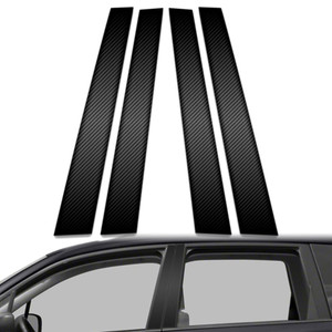 4pc Carbon Fiber Pillar Post Covers for 2014-2018 Subaru Forester
