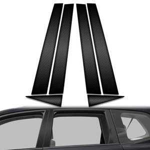 6pc Carbon Fiber Pillar Post Covers for 2014-2018 Subaru Forester