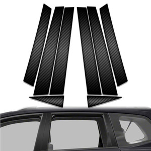 8pc Carbon Fiber Pillar Post Covers for 2014-2018 Subaru Forester