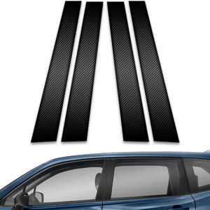 4pc Carbon Fiber Pillar Post Covers for 2019-2023 Subaru Forester