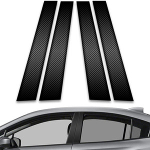 4pc Carbon Fiber Pillar Post Covers for 2010-2023 Subaru Impreza
