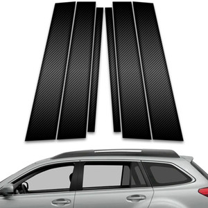 6pc Carbon Fiber Pillar Post Covers for 2010-2014 Subaru Outback