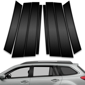 8pc Carbon Fiber Pillar Post Covers for 2010-2014 Subaru Outback