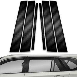 6pc Carbon Fiber Pillar Post Covers for 2015-2019 Subaru Outback