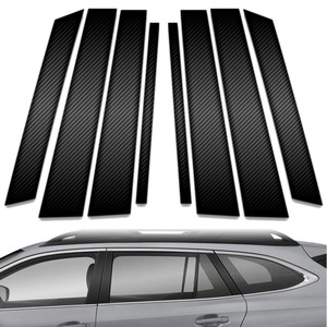 8pc Carbon Fiber Pillar Post Covers for 2020-2023 Subaru Outback