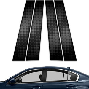 4pc Carbon Fiber Pillar Post Covers for 2010-2014 Subaru Legacy