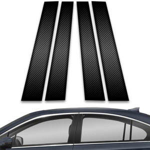4pc Carbon Fiber Pillar Post Covers for 2015-2019 Subaru Legacy