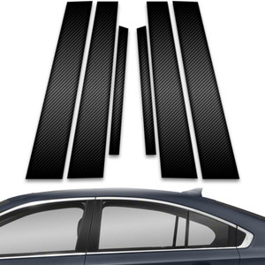 6pc Carbon Fiber Pillar Post Covers for 2015-2019 Subaru Legacy