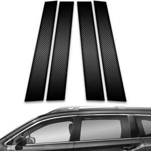 4pc Carbon Fiber Pillar Post Covers for 2019-2023 Subaru Ascent