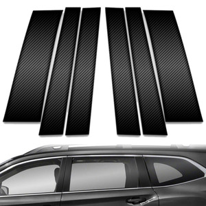 6pc Carbon Fiber Pillar Post Covers for 2019-2023 Subaru Ascent