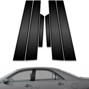 6pc Carbon Fiber Pillar Post Covers for 2002-2006 Toyota Camry