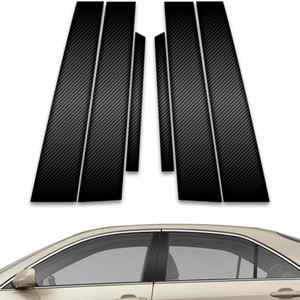 6pc Carbon Fiber Pillar Post Covers for 2007-2011 Toyota Camry