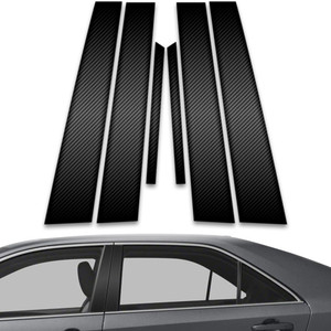 6pc Carbon Fiber Pillar Post Covers for 2012-2014 Toyota Camry