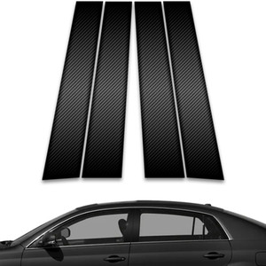 4pc Carbon Fiber Pillar Post Covers for 2005-2012 Toyota Avalon