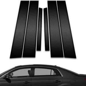 6pc Carbon Fiber Pillar Post Covers for 2005-2012 Toyota Avalon