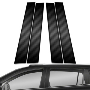 4pc Carbon Fiber Pillar Post Covers for 2014-2018 Toyota RAV4