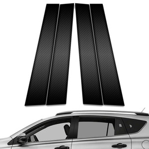 4pc Carbon Fiber Pillar Post Covers for 2007-2013 Toyota RAV4