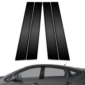4pc Carbon Fiber Pillar Post Covers for 2004-2008 Toyota Prius
