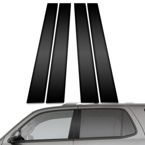 4pc Carbon Fiber Pillar Post Covers for 2001-2007 Toyota Sequoia