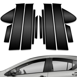12pc Carbon Fiber Pillar Post Covers for 2012-2019 Toyota Prius C