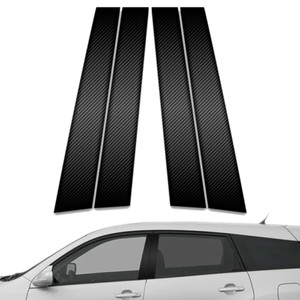 4pc Carbon Fiber Pillar Post Covers for 2003-2008 Toyota Matrix