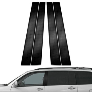 4pc Carbon Fiber Pillar Post Covers for 2001-2007 Toyota Highlander