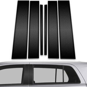 6pc Carbon Fiber Pillar Post Covers for 2008-2015 Scion xD