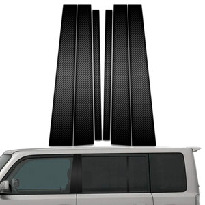6pc Carbon Fiber Pillar Post Covers for 2004-2007 Scion xB