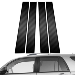 4pc Carbon Fiber Pillar Post Covers for 2003-2009 Toyota 4Runner