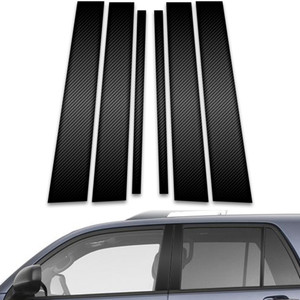 6pc Carbon Fiber Pillar Post Covers for 2003-2009 Toyota 4Runner