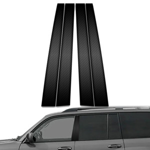 4pc Carbon Fiber Pillar Post Covers for 1998-2007 Toyota Land Cruiser