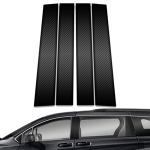4pc Carbon Fiber Pillar Post Covers for 2021-2023 Toyota Sienna