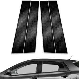 4pc Carbon Fiber Pillar Post Covers for 2009-2013 Toyota Matrix