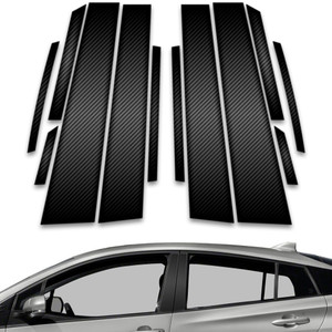 12pc Carbon Fiber Pillar Post Covers for 2016-2023 Toyota Prius
