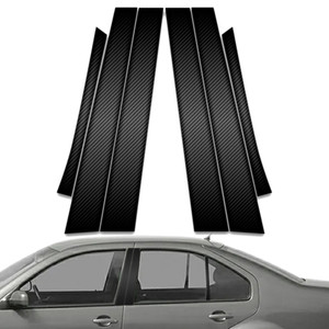 6pc Carbon Fiber Pillar Post Covers for 2000-2004 Volkswagen Jetta