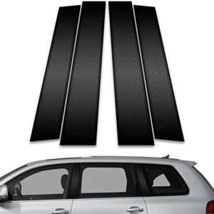 4pc Carbon Fiber Pillar Post Covers for 2003-2010 Volkswagen Touareg