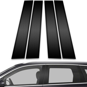 4pc Carbon Fiber Pillar Post Covers for 2011-2023 Volkswagen Touareg