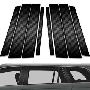 8pc Carbon Fiber Pillar Post Covers for 2013-2019 Volkswagen Jetta SportWagen