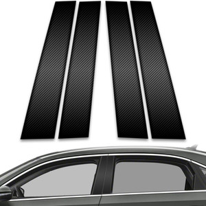 4pc Carbon Fiber Pillar Post Covers for 2012-2019 Volkswagen Passat