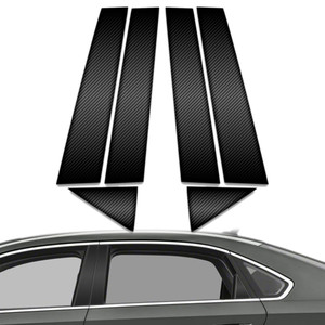 6pc Carbon Fiber Pillar Post Covers for 2012-2019 Volkswagen Passat