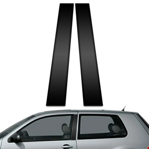 2pc Carbon Fiber Pillar Post Covers for 2006 Volkswagen Golf 2dr